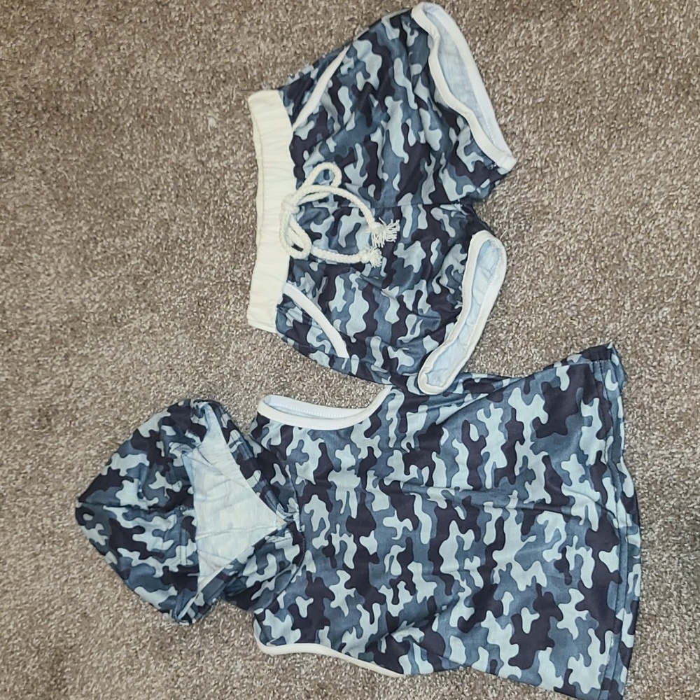 Toddler boys cameo set